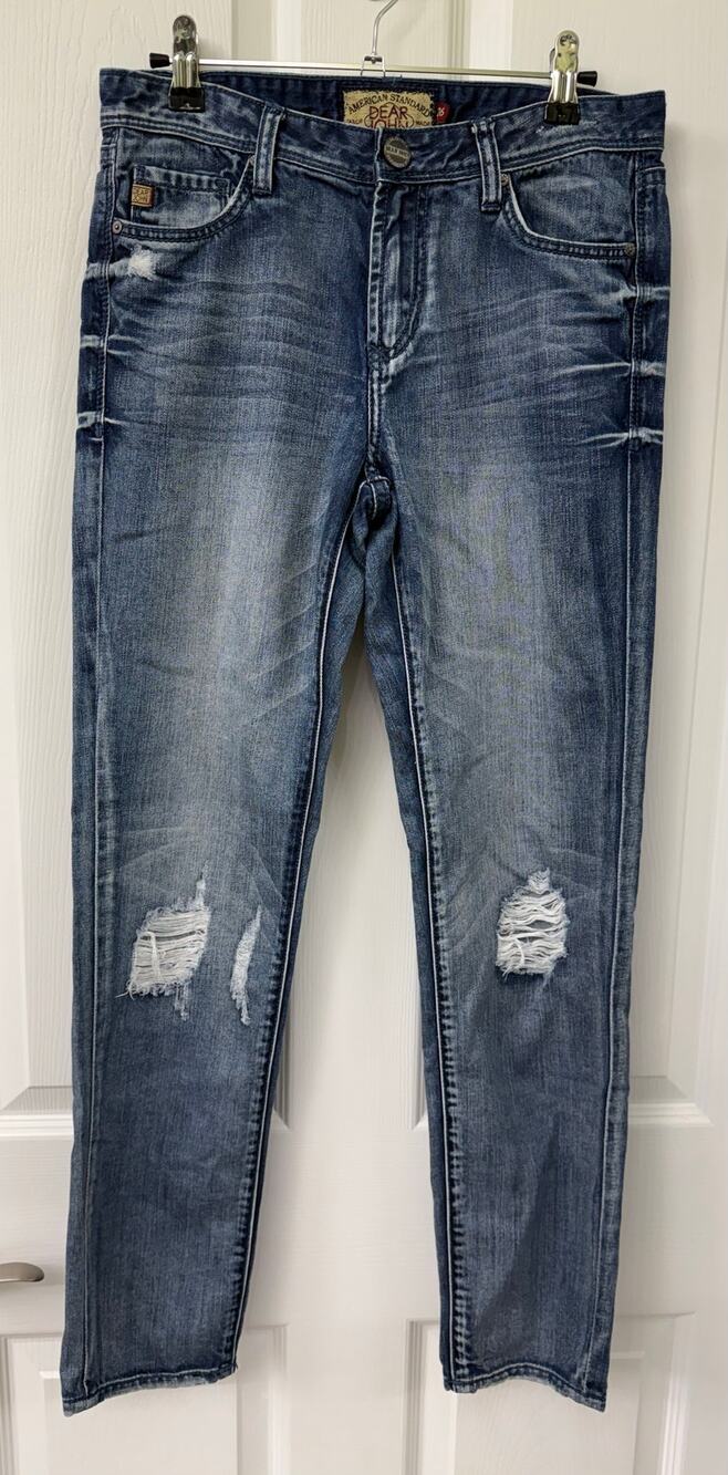 Dear John size 26 denim jeans ankle distressed 58% cotton 42% tencel
